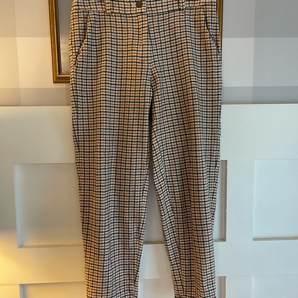Margaux‎ Designer Checkered Chinos Size 2 - Picture 3 of 7